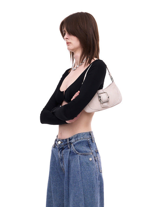 [osoi] SHOULDER BROCLE_SMALL [DENIM CREAM]