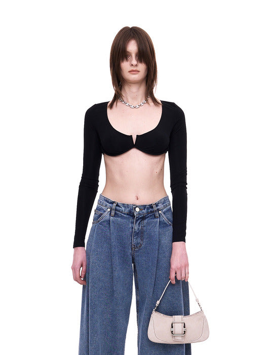 [osoi] SHOULDER BROCLE_SMALL [DENIM CREAM]