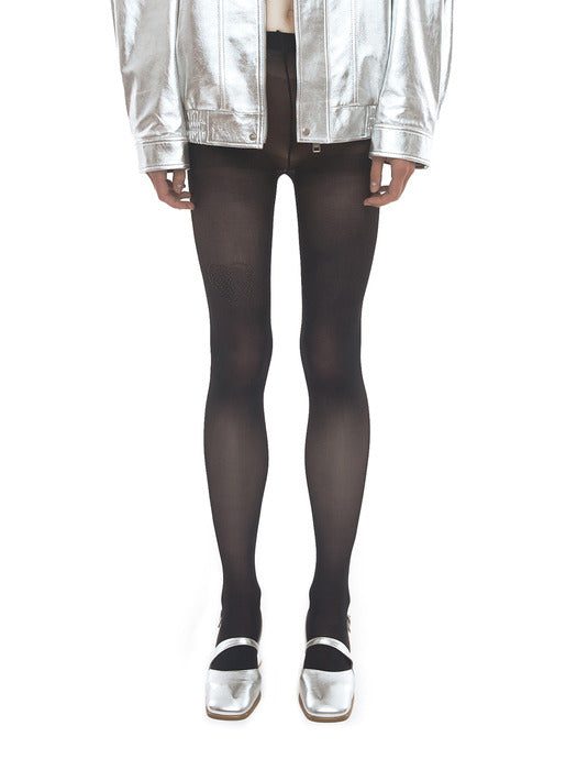 [osoi] RHINESTONE TIGHTS [BLACK]