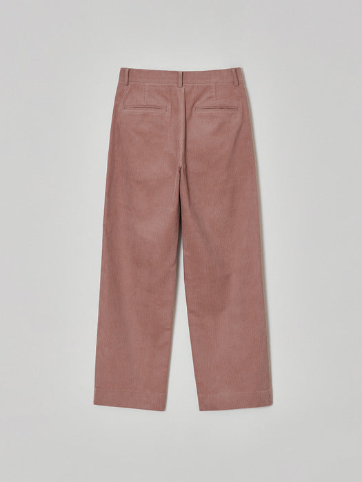 Corduroy Straight Pants_vintage pink