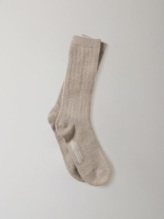[facade pattern] Facade Alpaca Wool Socks _ 3 colors
