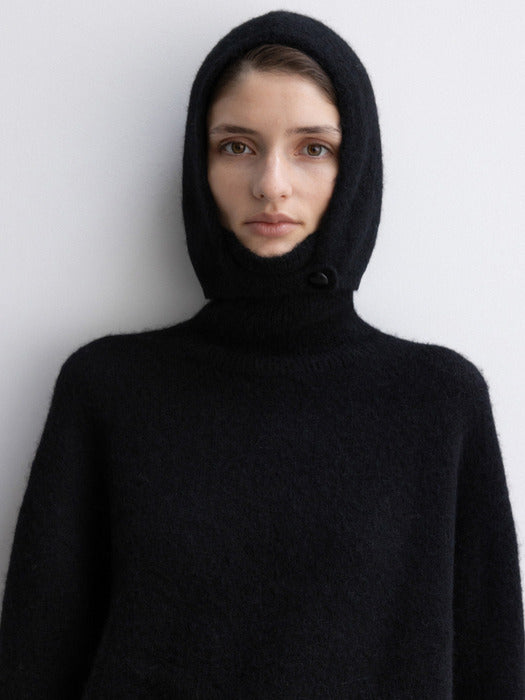 [moia] alpaca balaclava (black)