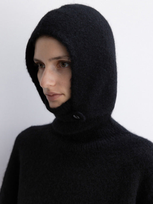 [moia] alpaca balaclava (black)
