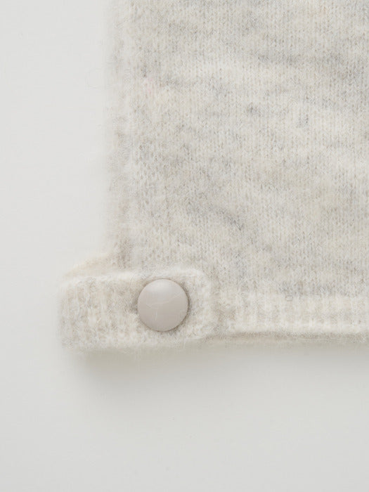 [moia] alpaca balaclava (melange gray)