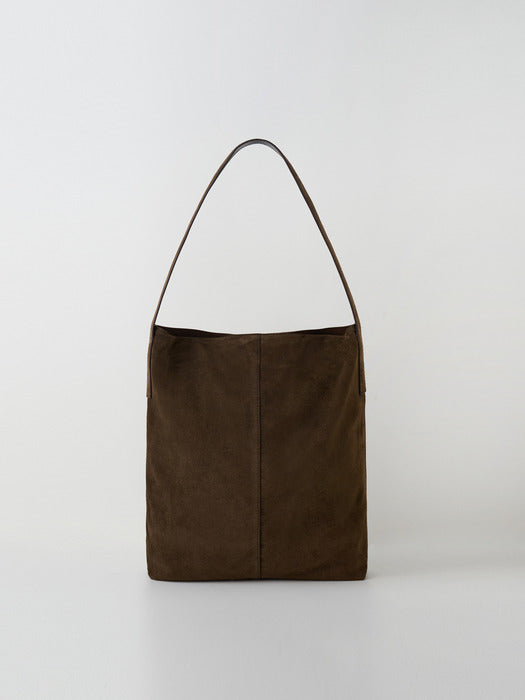 [moia] suede hobo bag (brown)