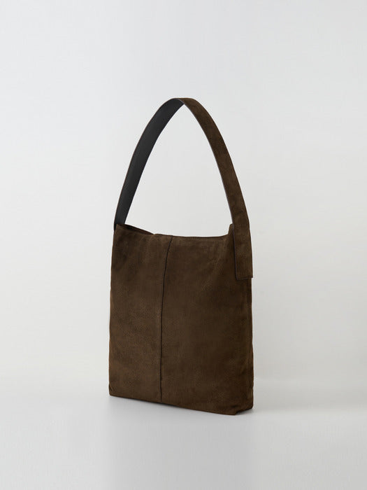 [moia] suede hobo bag (brown)