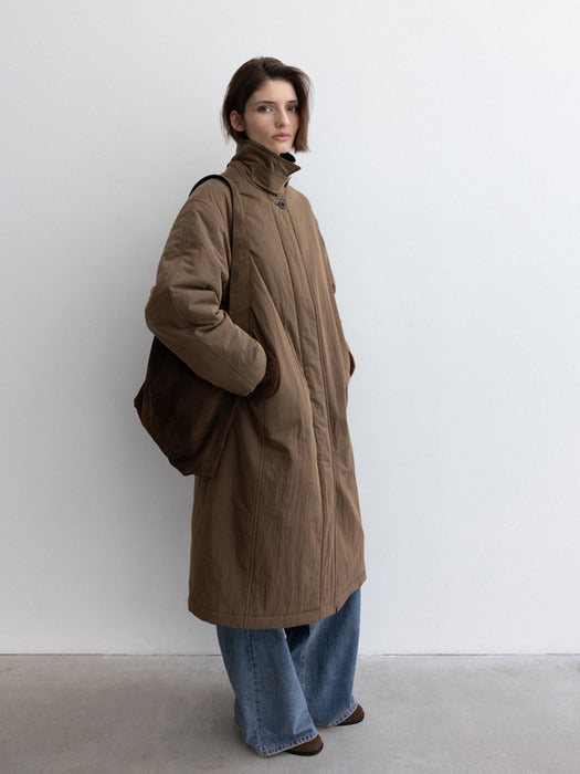 [moia] suede hobo bag (brown)