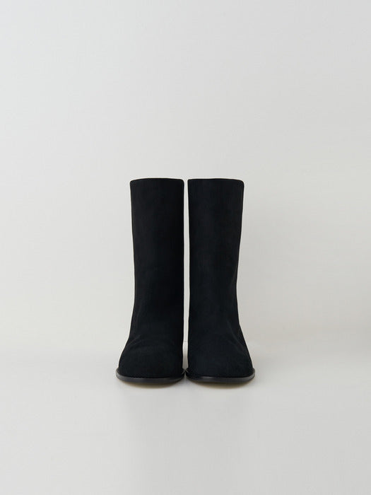 [moia] suede middle boots (black)