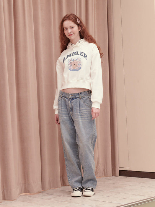 [ambler] Heart Sunset Wide jeans AJN301 (Blue)