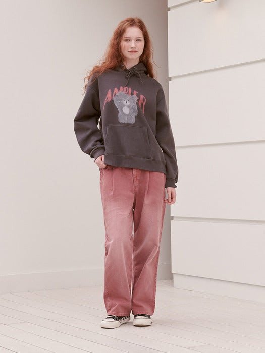 [ambler] Heart Sunset Wide jeans AJN301 (Pink)