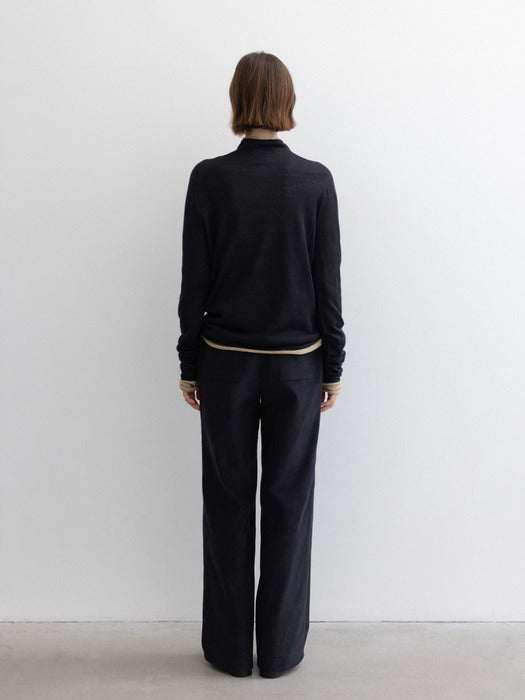 [moia] wholegarment turtleneck (navy)