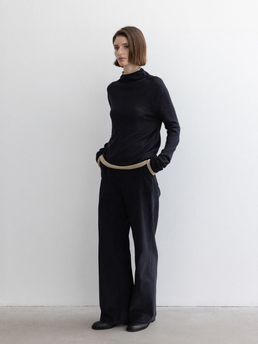 [moia] wholegarment turtleneck (navy)