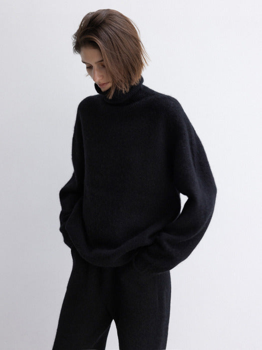 [moia] alpaca turtleneck (black)