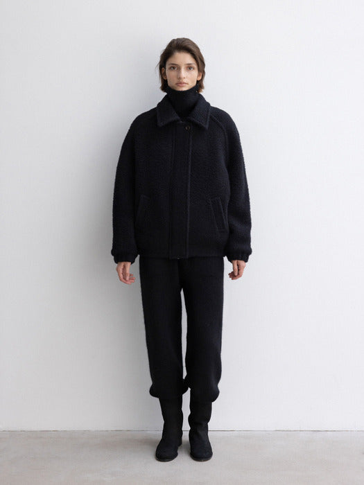 [moia] alpaca coat (black)