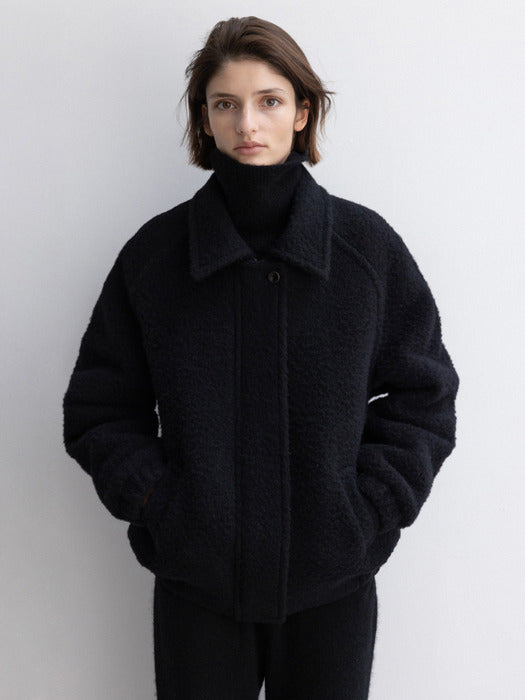 [moia] alpaca coat (black)