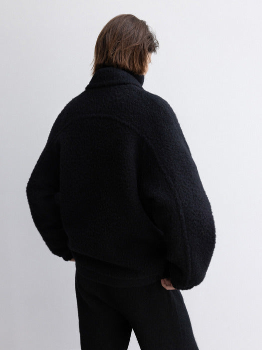 [moia] alpaca coat (black)