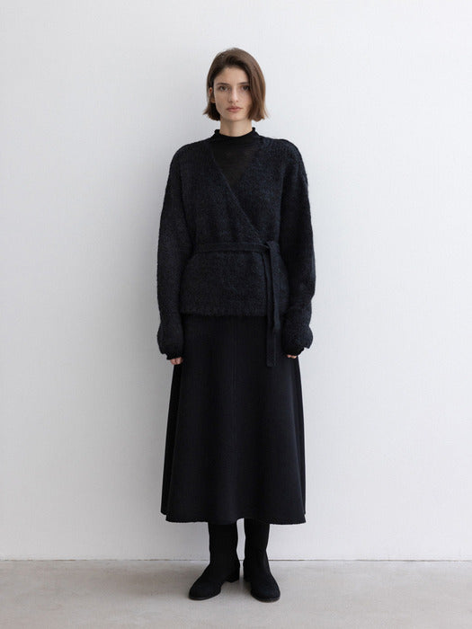 [moia] cloud wrap cardigan (black)
