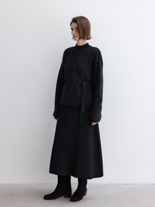 [moia] cloud wrap cardigan (black)