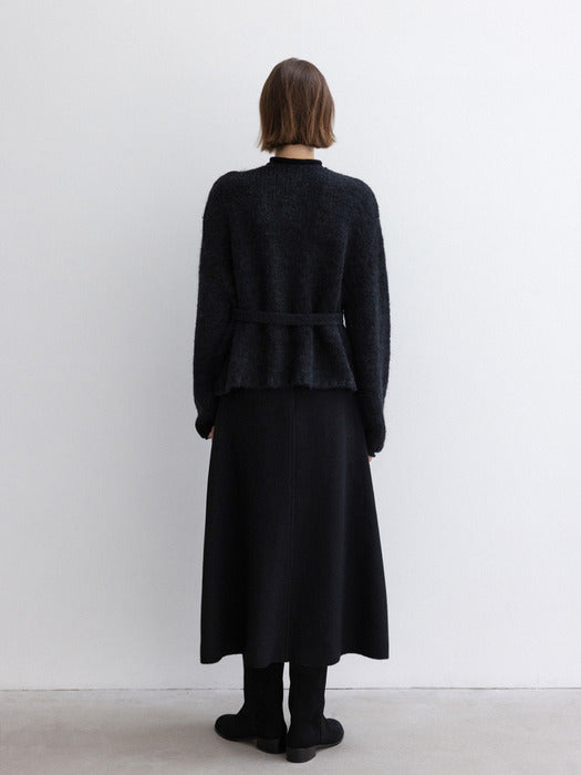 [moia] cloud wrap cardigan (black)