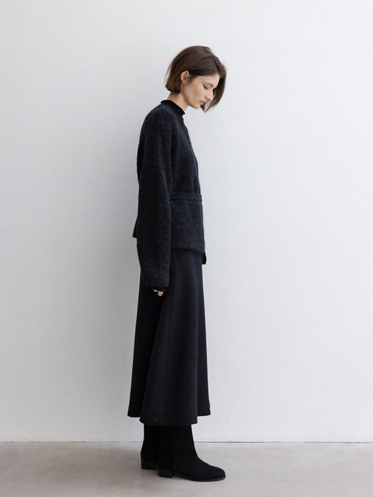 [moia] cloud wrap cardigan (black)