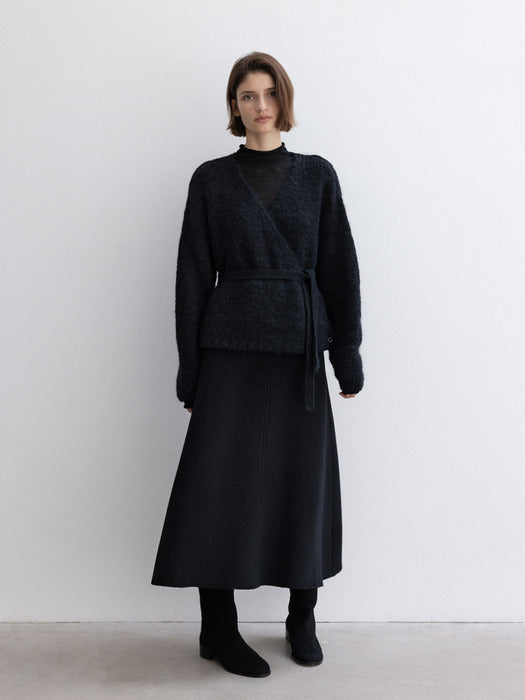 [moia] cloud wrap cardigan (black)