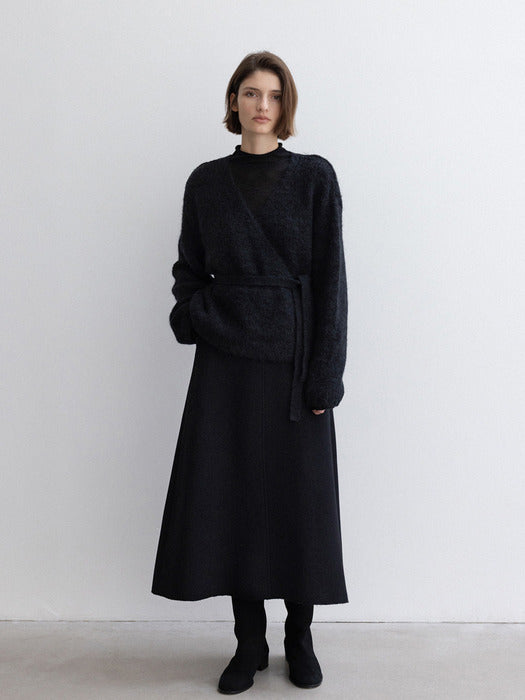 [moia] cloud wrap cardigan (black)