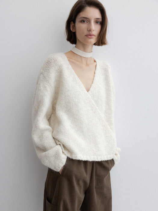 [moia] cloud wrap cardigan (ivory)
