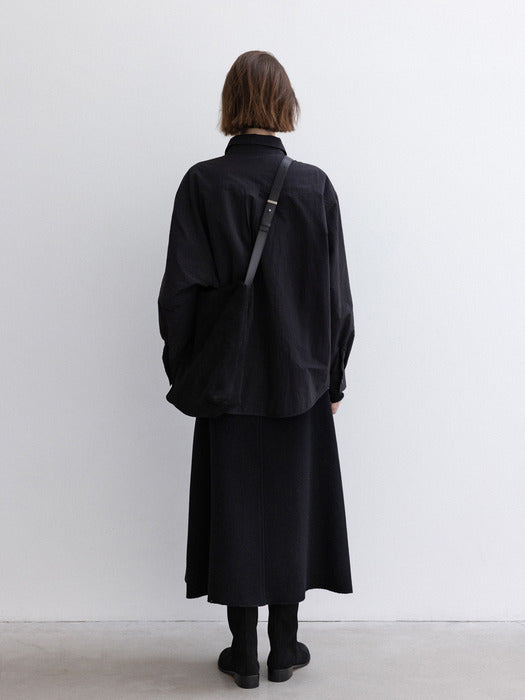 [moia] padded shirt (black)