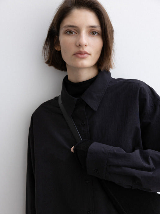 [moia] padded shirt (black)