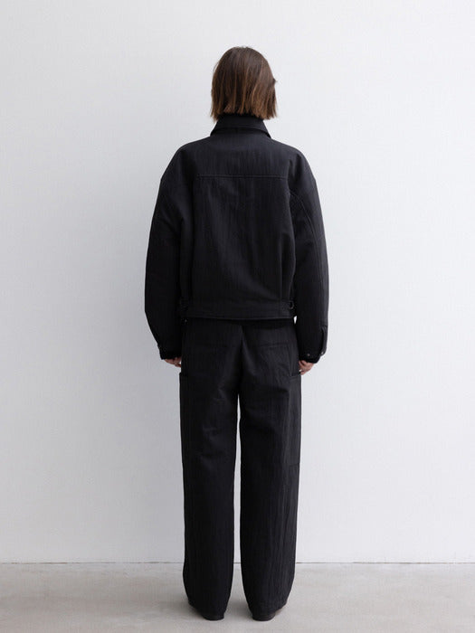 [moia] padded banding pants (black)