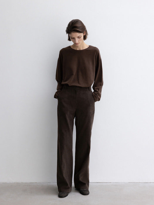 [moia] corduroy pants (brown)