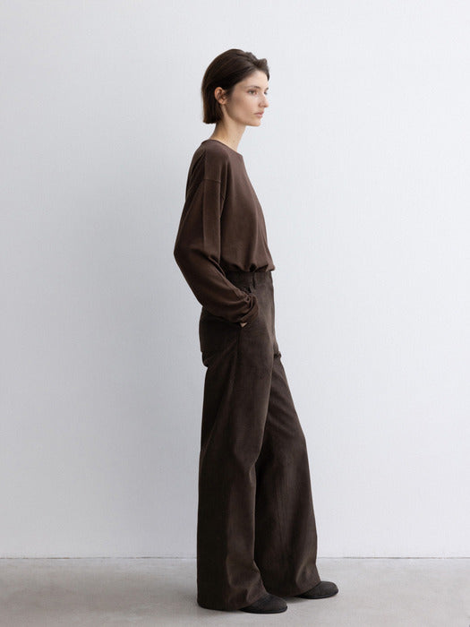 [moia] corduroy pants (brown)