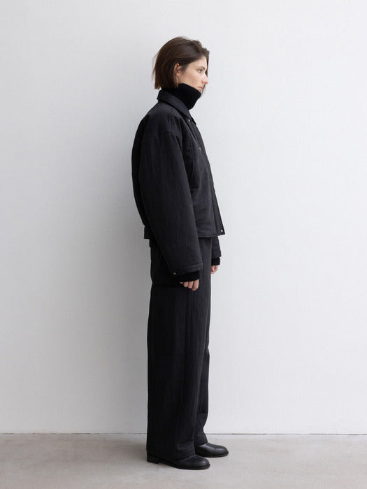 [moia] belted jumper (black)