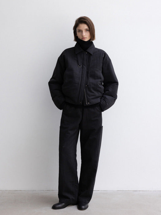 [moia] belted jumper (black)