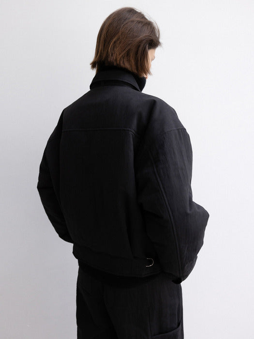 [moia] belted jumper (black)