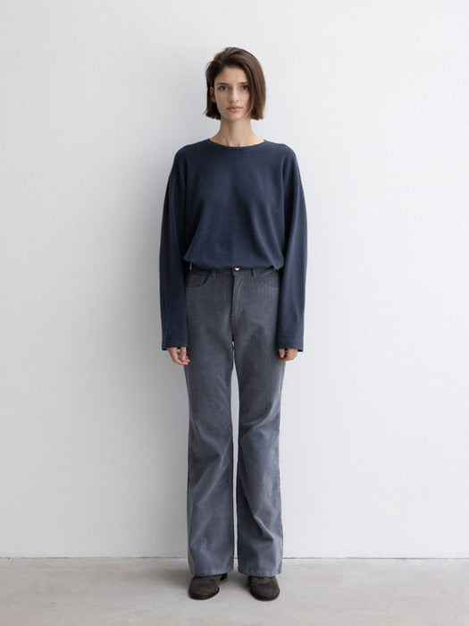 [moia] peach t-shirt (stormy blue)