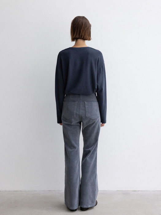 [moia] peach t-shirt (stormy blue)