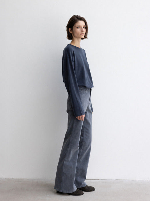 [moia] peach t-shirt (stormy blue)