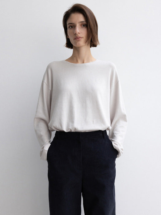 [moia] peach t-shirt (ecru)