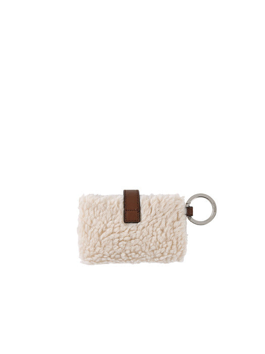 [vunque] Fluffy Card Charm Ivory
