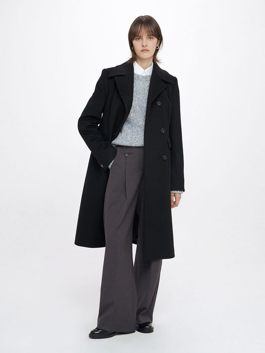 [raive] Single Line Coat in Black VW3WH026-10