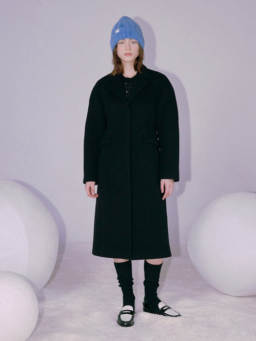 [raive] Hourglass Coat in Black VW3WH027-10