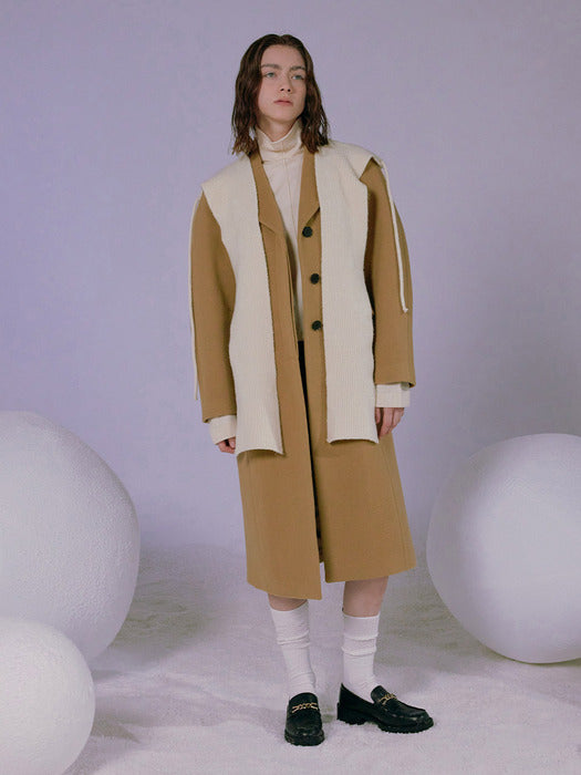 [raive] Hourglass Coat in Beige VW3WH027-91
