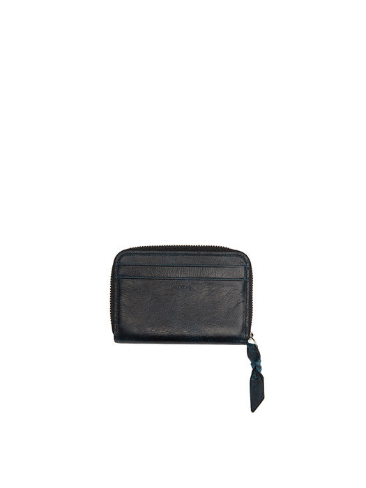 [vunque] Magpie Zipper Half Wallet (맥파이 지퍼 반지갑) Green