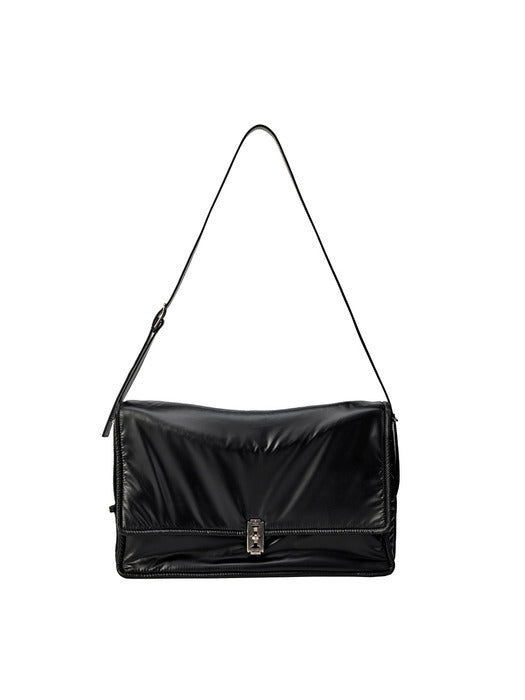 [vunque] Hey Parachute Square Shoulder L (Hey Parachute Square Shoulder Large) Black