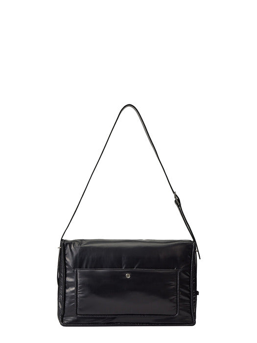 [vunque] Hey Parachute Square Shoulder L (Hey Parachute Square Shoulder Large) Black