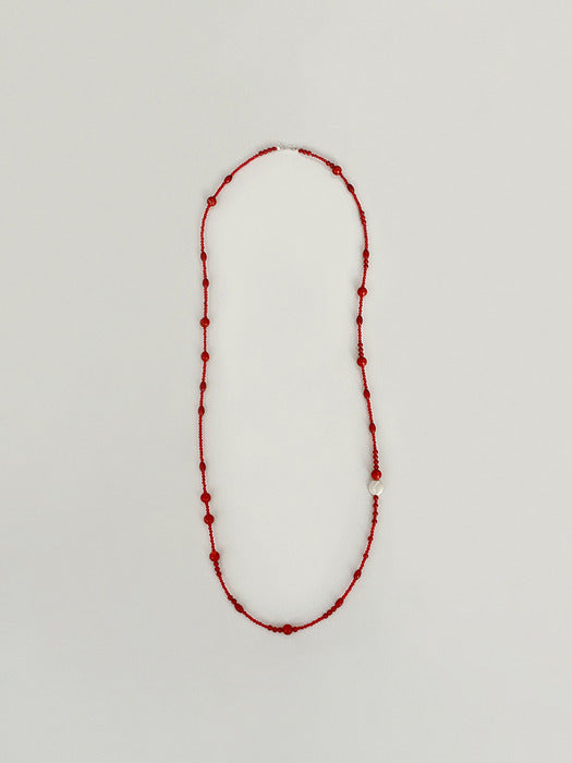 [moia] coral necklace