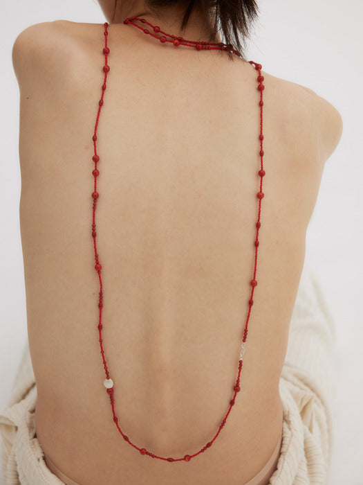 [moia] coral necklace