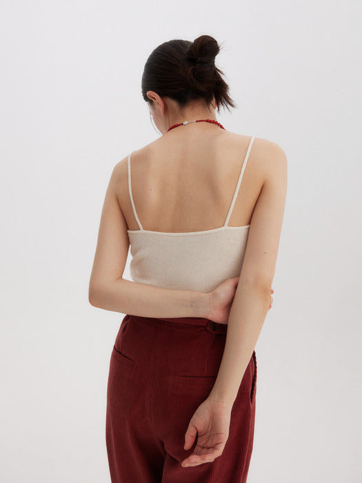 [moia] corduroy button pants (brick red)