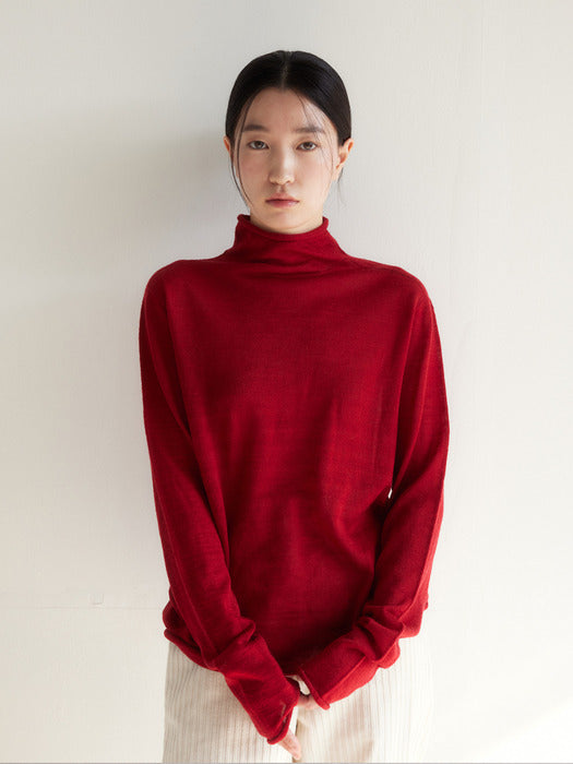 [moia] wholegarment turtleneck (red)